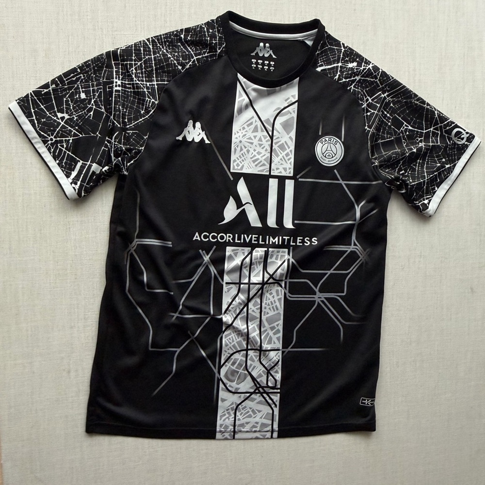 Messi Black and White Graphic Soccer Jersey